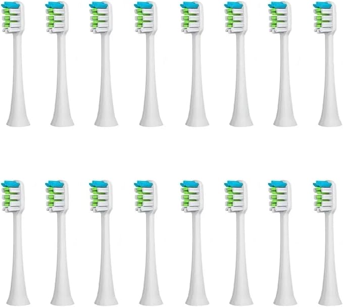 Replacement Toothbrush Heads Compatible for SOUNESS SN903/SN901/SN801 Electric Nozzle8-16(16white Whitening)