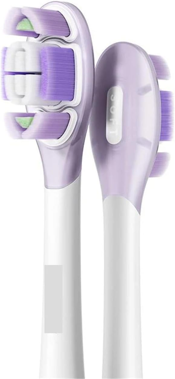 Compatible for XIAOMI MIJIA Sonic-Sweep Toothbrush Pro Replacement Heads (3 Pack) - Shock-Absorbing Food-Grade Fade Reminder Copper-Free
