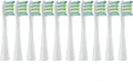Replacement Brush Heads for Compatible Oclean Flow/X/X PRO/F1/ One/Air 2 Sonic Electric Toothbrush Blue Green Soft Bristle Nozzles(10 White)