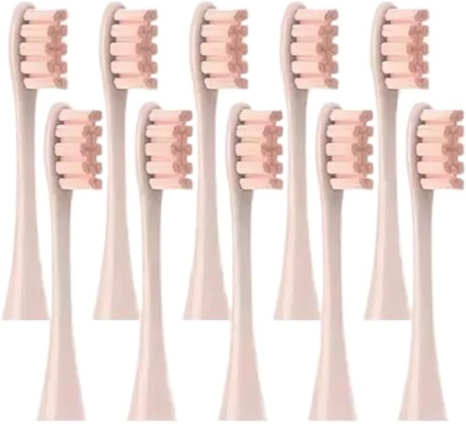 Compatible for Oclean One/ Air2 /SE/X/X PRO/ Z1/ F1 Electric Toothbrush Head 10 Pcs Replaceable Brush with Independent Package(10 Pink)