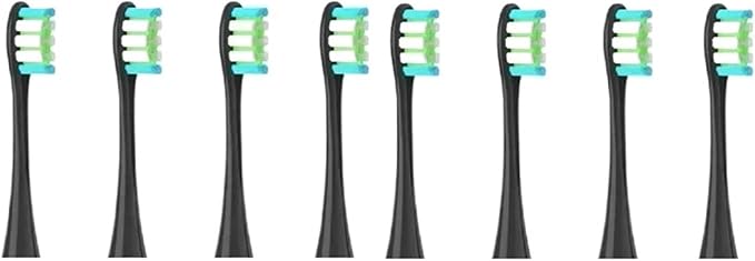 Replacement Brush Heads Compatible for X/X PRO/Air 2 /SE / Z1/ F1/ Deep Cleaning Nozzles Sonic Soft Vacuum Bristle(8pcs Black)