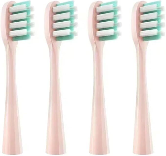 Replacement Compatible for Usmile Y1/U1/U2 Toothbrush Heads Smart Electric Tooth Clean Brush Nozzles 4/10Pcs/Set(4PinkGreenF)