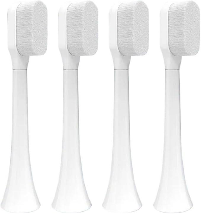 Toothbrush Brush Head Soft Bristle Compatibility or HX3 HX6 HX9 Series HX3210 3211 6150 6500 6510 6530 9342 6730 9312 9372care IPS(FLP-R1-WH4PCS)