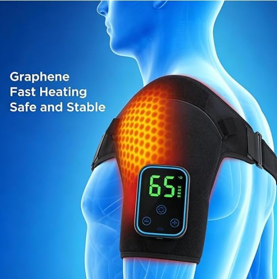 Triple Method Shoulder Massager with Heat Shoulder Massager for Pain Relief Deep Tissue Shoulder Pain Relief Shoulder Brace