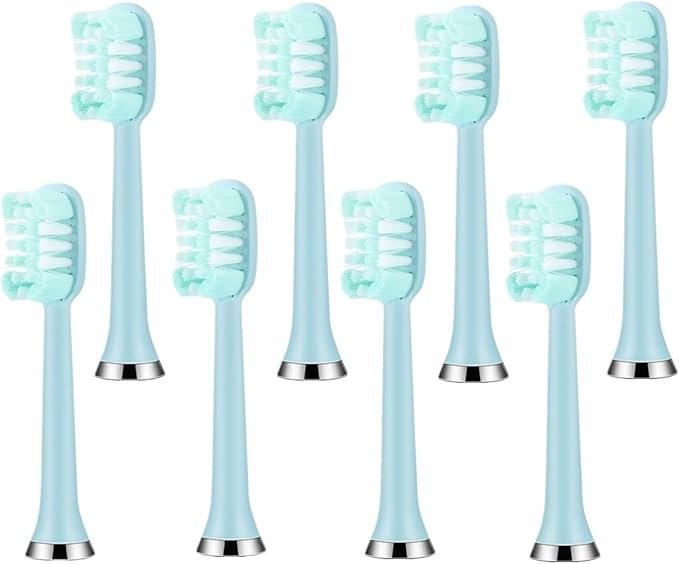 10/8pcs Electric Toothbrush Replacement Heads for LC-H156/M07 Smart Tooth Brush(Transparent)