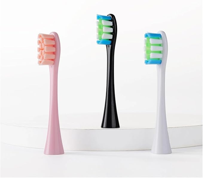 6Pcs Suitable Compatible For OCLEAN/OKLIN X Electric Toothbrush Head One/SE/XPRO/Z1/AIR Universal Replacement Head Adult 2258 Soft Hair(WT BU 6Pcs)