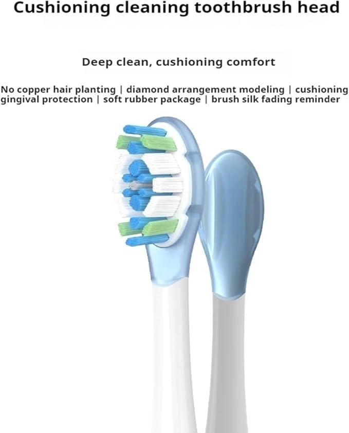 Replacement Toothbrush Heads Compatible for MES609 MES610(8PCS)