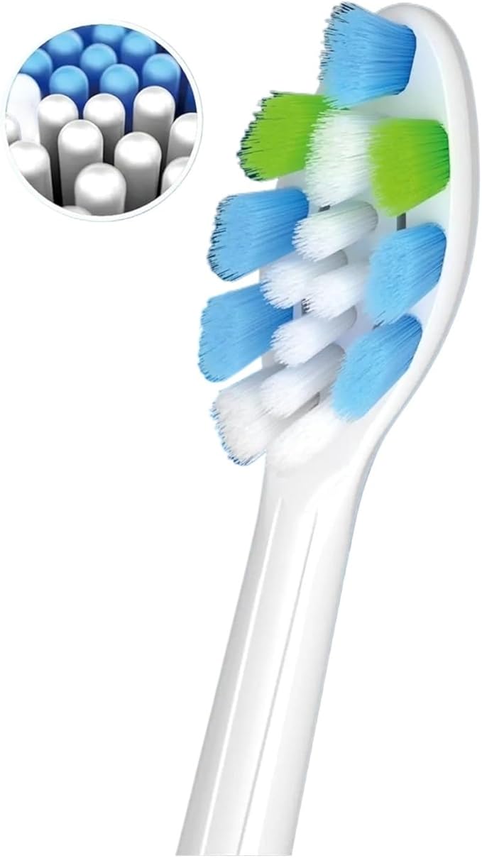 4-16Pack Replacement Toothbrush Heads Compatible for Philips Sonicare Electric Tooth Brush Refill(8pcs White)