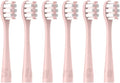 6/12 Replacement Electric Toothbrush Heads Soft Bristle Cleaning Vacuum Cleaner Brush with Dust Cover(6PCS Pink)