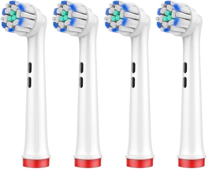 Universal Brush Head Refill Compatible For Oral B Electric Toothbrush Sensitive Precision Clean Floss Cross Action Brush Nozzles For Oralb(Cross (white))