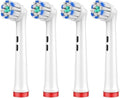 Universal Brush Head Refill Compatible For Oral B Electric Toothbrush Sensitive Precision Clean Floss Cross Action Brush Nozzles For Oralb(Cross (black))