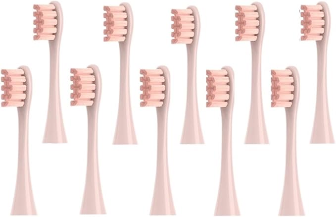 20pcs Replaceable Electric Toothbrush Brush Heads Compatible for X/X PRO/ Z1/ F1/One/Air 2/SE Soft Bristle Nozzles(Pink)