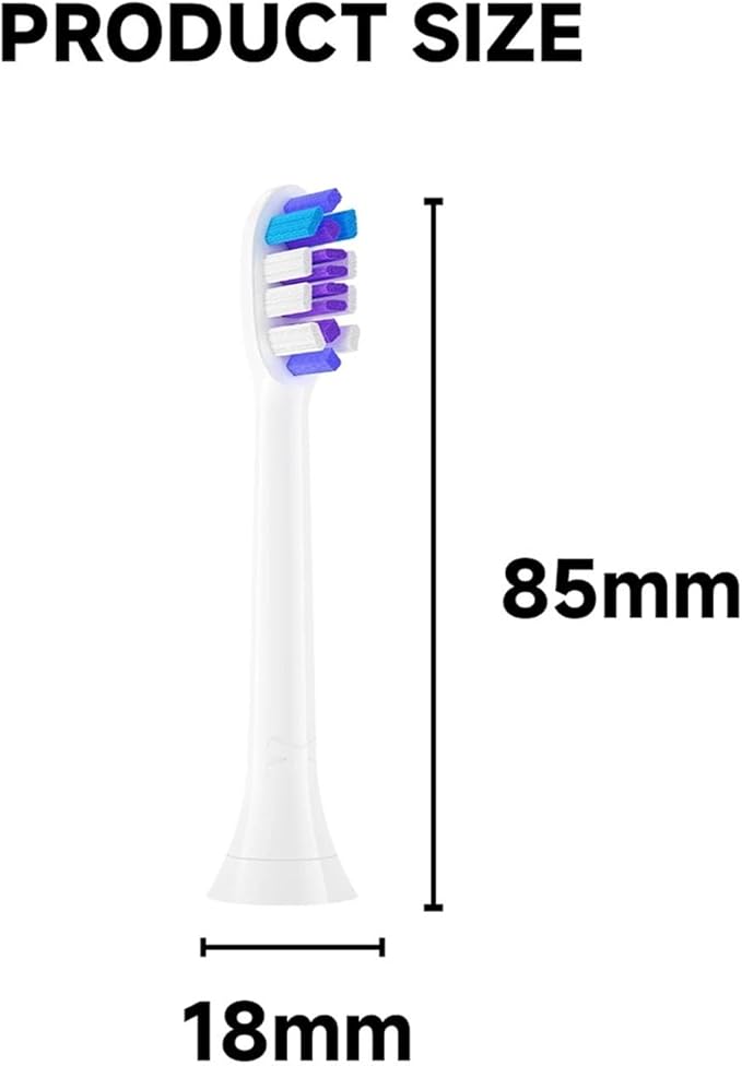 12pcs Replacement Toothbrush Heads Compatible for Sonicare Soft Brush Head 4100 6500 6100 7500(12PCS Green)