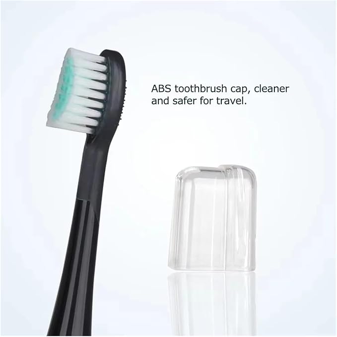 4pcs Replacement Toothbrush Heads with CapsCompatible for D01B Electric(Set 1)