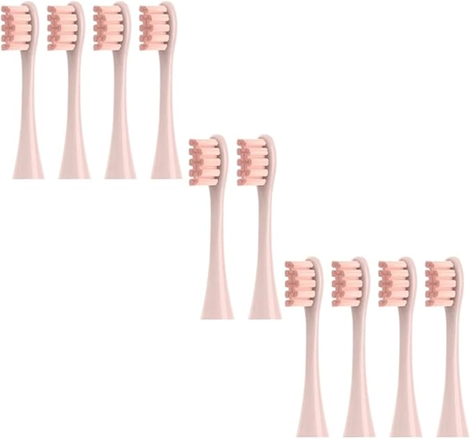 10/20X Replacement Brush HeadsCompatible for OcleanX/X PRO/ Z1/ F1/ One/Air 2 /SE Sonic Electric Toothbrush Soft Dupont Bristle Nozzles(10pcs Pink)
