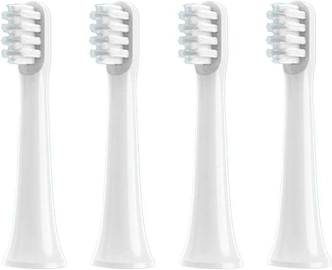 4/6PCS Brush HeadsCompatible for T100 Soft Bristle Vacuum Nozzles Refills Electric Toothbrush Head(4white)
