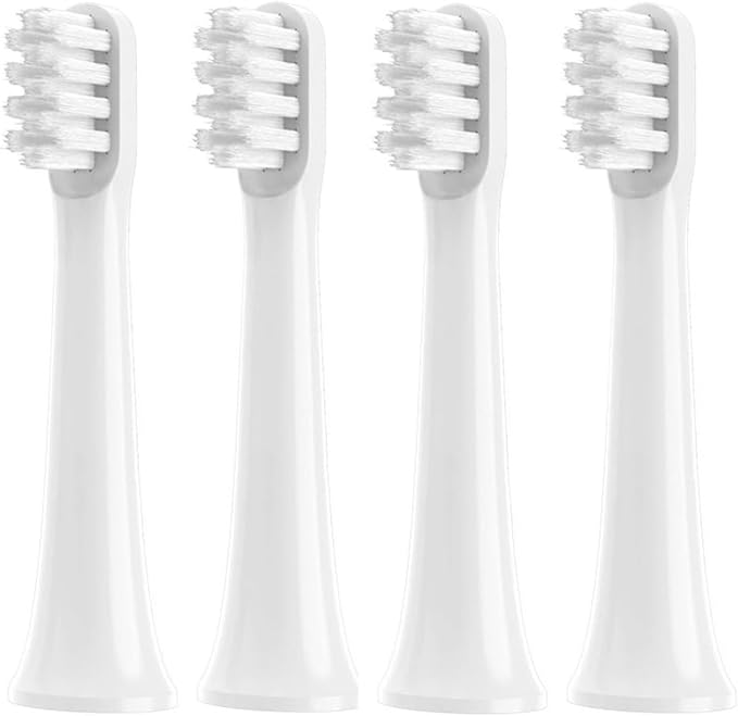4 Pcs Replacement Brush Heads Compatible for T100 Sonic Electric Toothbrush Head Soft Bristle Nozzles
