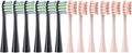 Replacement Brush Heads Soft Bristle Clean Nozzles Compatible for X/X PRO/ Z1/ F1/ One/Air 2 /SE Sonic Electric Toothbrush(6Black6Pink)