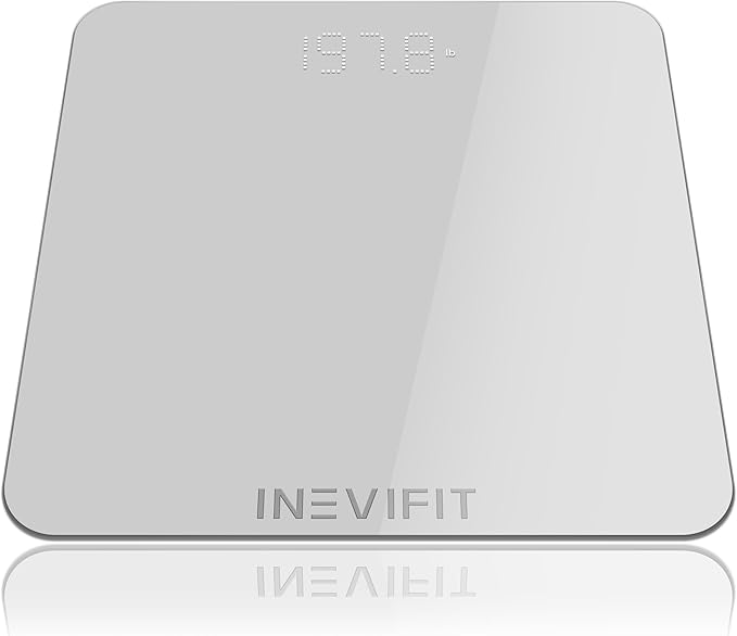 INEVIFIT Hydration &amp Wellness Bundle Premium Digital Bathroom Scale &amp 3-in-1 Sports Water Bottle for Active Lifestyles