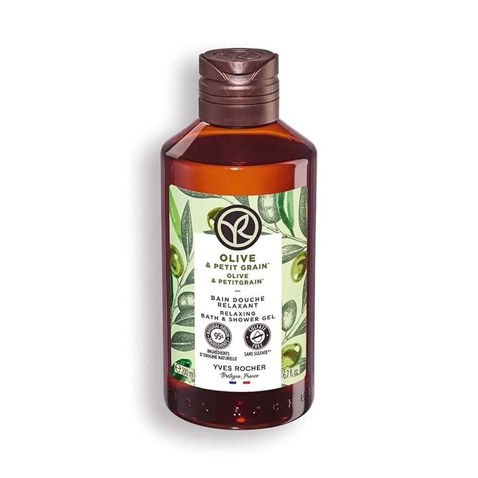 Yves Rocher Sensual Bath &amp Shower Gel Nourishing Moisturising - Olive Petitgrain 200 ml./6.7 fl. oz.