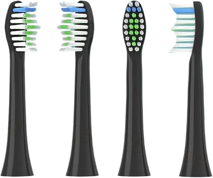 10PCS Replacement Toothbrush HeadsCompatible for DOXO D5/D5Z/D8X/D8Z/D9/D10 Soft(10PCS White)
