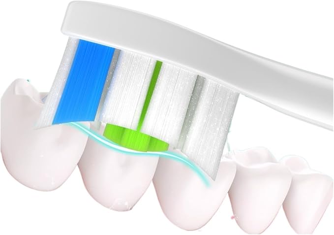 4/8/12/16pcs Replacement Toothbrush Heads Compatible for Philips Sonicare Soft Electric Brush Head 4100 6500 6100 7500 5(12pcs White)