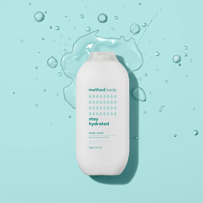Method Body Wash Stay Hydrated Paraben and Phthalate Free 18 oz (Pack of 6)