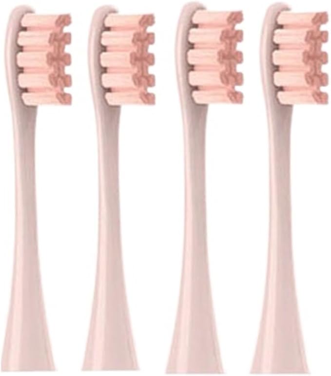 Replaceable Brush HeadsCompatible for X/X PRO/ Z1/ F1/ One/Air 2 /SE Electric Toothbrush Nozzles Vacuum Package(4pink)