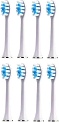 8pcs Replacement Electric Toothbrush HeadsCompatible for Revyline RL010 Accessories Soft Cleaning Bristle Nozzles