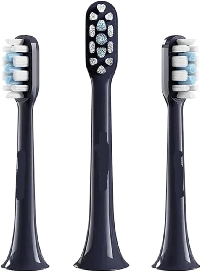 Compatible for Xiaomi Mijia Sonic Electric Toothbrush Head T100 T200 T300 T301 T302 T700 Replacement Heads Soft Dupont Bristle Brush(T302 Head Blue)