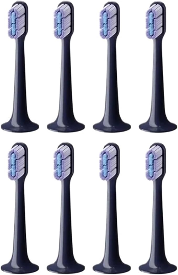 Compatible for Mijia Toothbrush Head T700 Sonic Electric Waterproof Soft Replacement Bristles Brush(8 pcs)