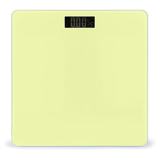Smart Scale for Body Weight Automatic Switch Digital Bathroom Weighing Scale Yellow