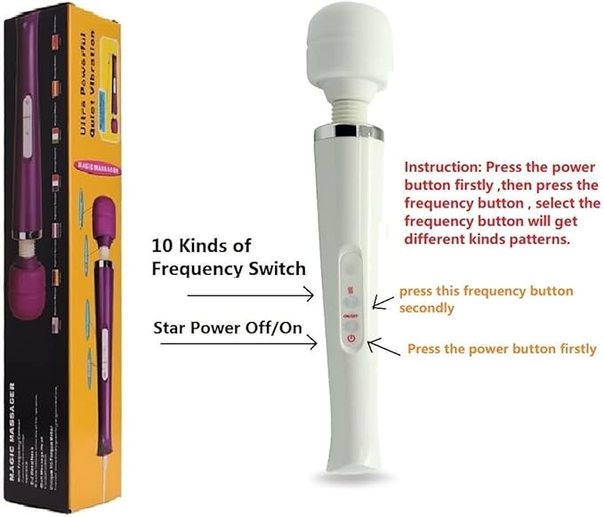 Powerful Massager Back Vibrating Massage for Woman Men Sport Recovery Muscle Aches Pain Shoulder Foot Massagers Tool (White Big Massage)