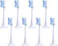 Compatible for XIAOMI MIJIA T300/500 Replacement Brush Heads Sonic Electric Toothbrush Vacuum Soft Bristle Suitable Nozzles(8pcs Light Blue)