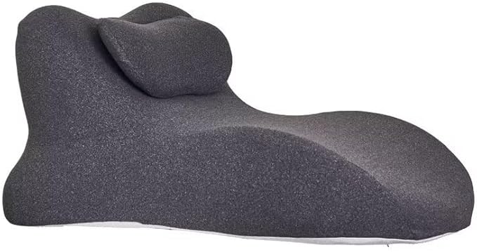 Moodie Memory Foam Wedge Pillow 27° Ergonomic Support for Sleep Reading Back Pain (60 * 40 * 30cmDark Gray)