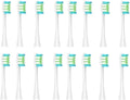 Replacement Brush HeadsCompatible for Oclean X/X PRO/Air 2 /SE / Z1/ F1/ OneDuPont Deep Cleaning Nozzles Sonic Soft(16pcs Blue Green)