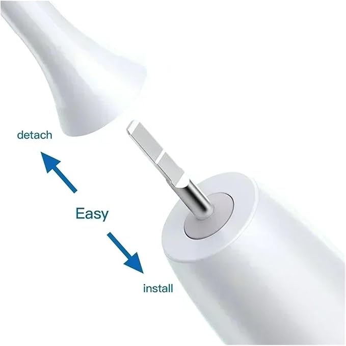 10PCS Replacement Brush Heads Compatible for HX6930 HX6064 Sonic Electric Toothbrush Vacuum Soft Bristle Nozzles(5Black5White)