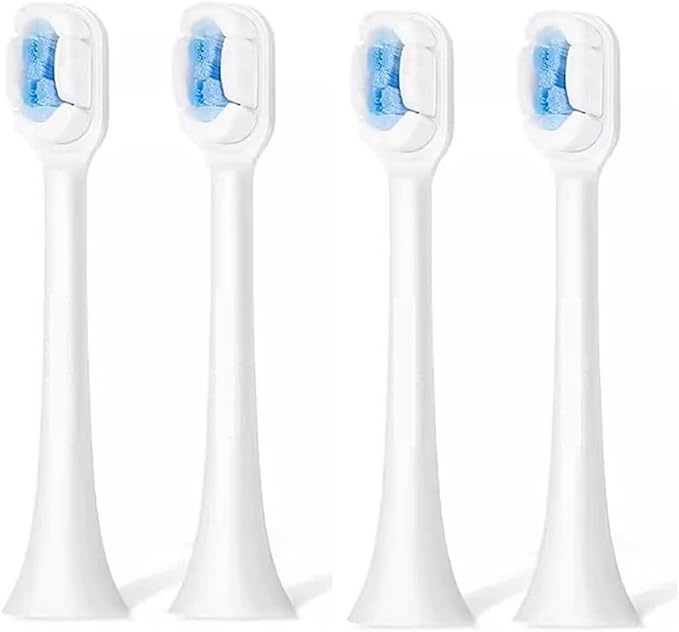 X3 2Pcs Replacement Electric Toothbrush Cloud Feeling HeadCompatible for Brush(2 Boxes White)