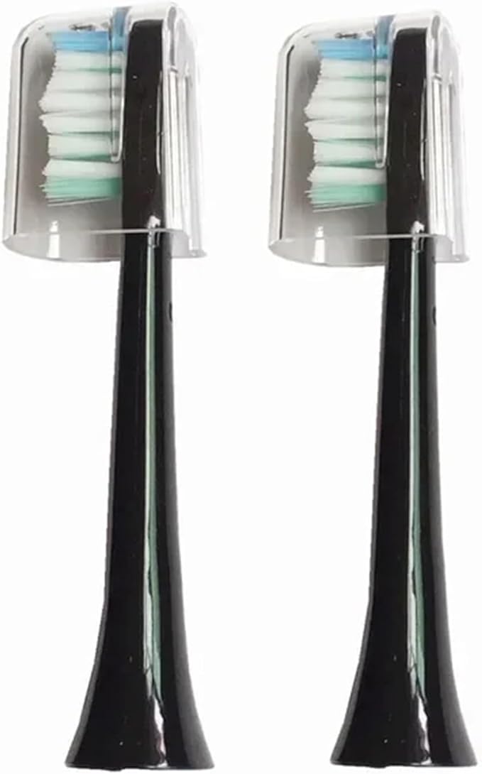 Compatible for M200 Toothbrushes Head Sonic Electric Toothbrush Replacement Heads(2 Black)