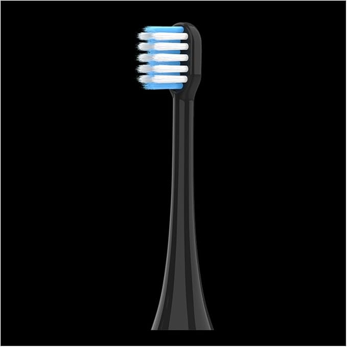 Compatible with Lohmann Electric Toothbrush T3/T5/T6/T10S/E7/s3/T20/P6 Replacement Brush Head(Black White Blue Pointed Fur)