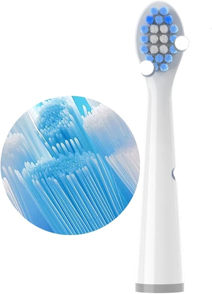4 Pcs/Pack Replacement Brush HeadsCompatible for Usmile Q3 Q3S Q1 Electric Toothbrush Head Soft Bristles(Blue)