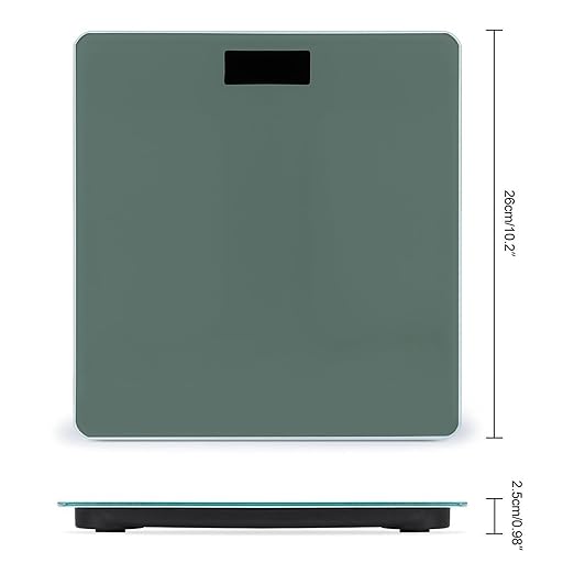 Men's Smart Scale for Body Weight Digital Bathroom Weighing Scale Automatic Switch Energy Saving Scale Green