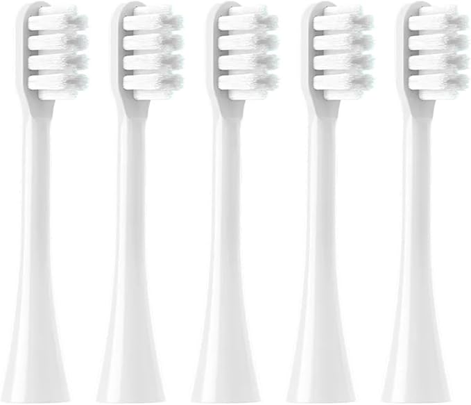 Replacement Toothbrush Heads for Compatible for All Series X3U/X3pro/X3S/D5/D2 Sonic Electric Soft Bristle Nozzle(5white Soft)