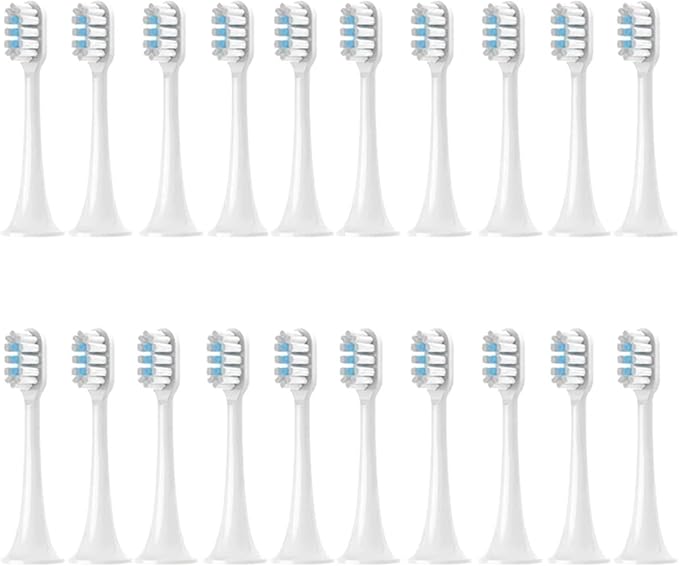 4/8/12/16 Pack Replacement Brush HeadsCompatible for T301 Sonic - Soft Bristles Vacuum Sealed Protection(T301White Blue-20pcs)