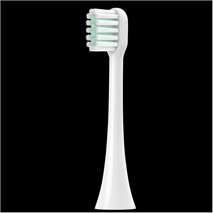 Compatible with Lohmann Electric Toothbrush T3/T5/T6/T10S/E7/s3/T20/P6 Replacement Brush Head(White White Green Fur)