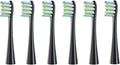 4pcs/6pcs Brush Heads Compatible for Toothbrushes Universal Vacuum Sealed Packaged(6pcs Black)