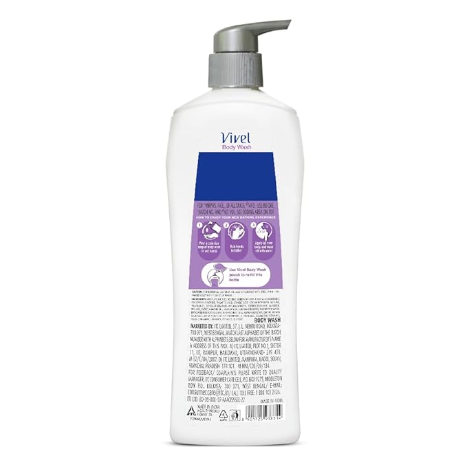 Vivel Lavender Almond Oil Body Wash Family Pack (500ml)