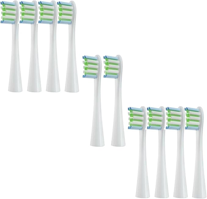 10/20X Replacement Brush Heads Compatible for X/X PRO/ Z1/ F1/ One/Air 2 /SE Sonic(10pcs White)
