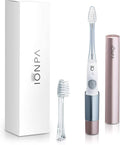 IONIC KISS IONPA DM Pink Compact Ionic Power Electric Toothbrush with Travel Cap Brushing Timer 2 Modes 2 Soft Extended Filament Brush Heads Made in Japan KISS You Outdoor DM-011PG