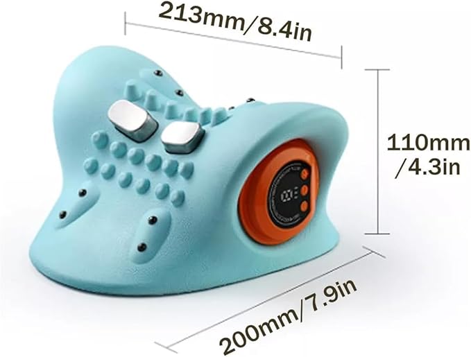 Neclune 4-in-1 Massager 2025 New Neck Massager Neck Massager Electric and Shoulder Relaxer Pillow 26° Angle Cervical Traction Device for Deep Tissue Pain Relief and Relaxation (1pcs)